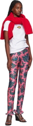 Meryll Rogge Pink Ruffle Sport Leggings