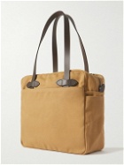 Filson - Leather-Trimmed Cotton-Twill Tote Bag
