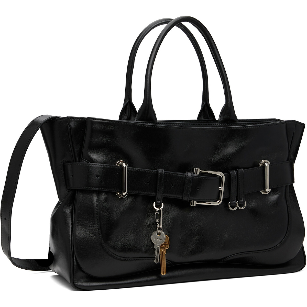 OSOI Black Tote Brocle Bag