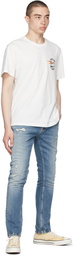 Nudie Jeans White 'Shake Your Bones' Roy T-Shirt