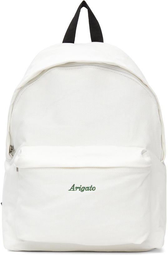 Photo: Axel Arigato White Script Logo Backpack