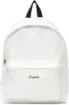 Axel Arigato White Script Logo Backpack