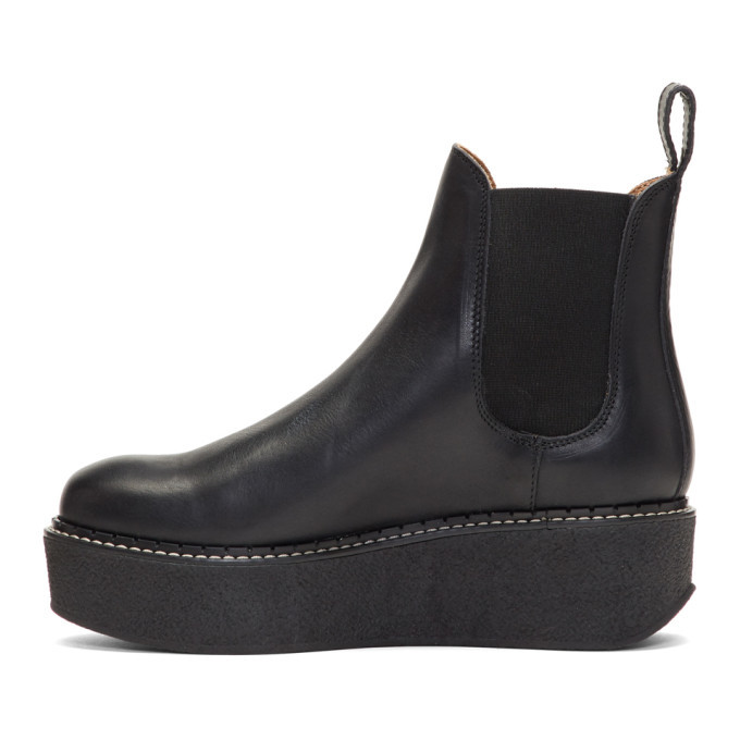 Flamingos Black Deltona Platform Boots