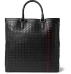 Serapian - Mosaico Leather Tote Bag - Black
