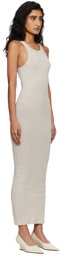 Entire Studios Off-White Muscle Tank Midi Dress