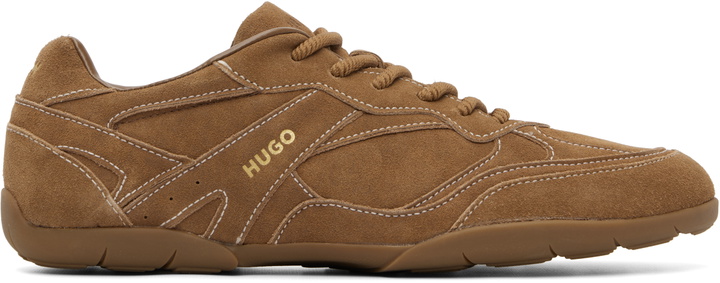 Photo: Hugo Brown Faux-Suede Sneakers