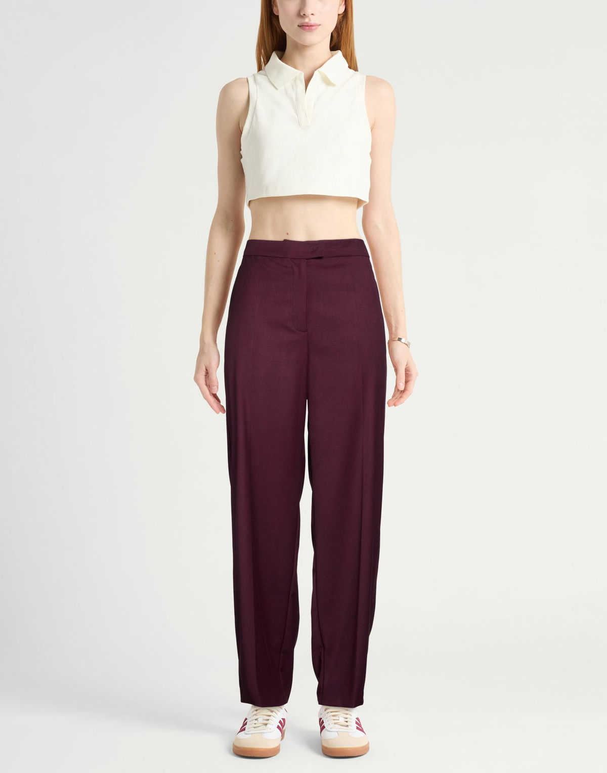 Jijil Womens Pants in Plum