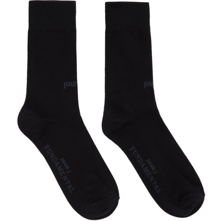 Photo: Juun.J Black Fundamental Socks