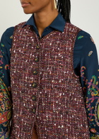 Etro Patterned Bouclé Gilet Multicoloured 1