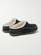 Sorel - Falcon Ridge II Fleece-Lined Suede Slippers - Black