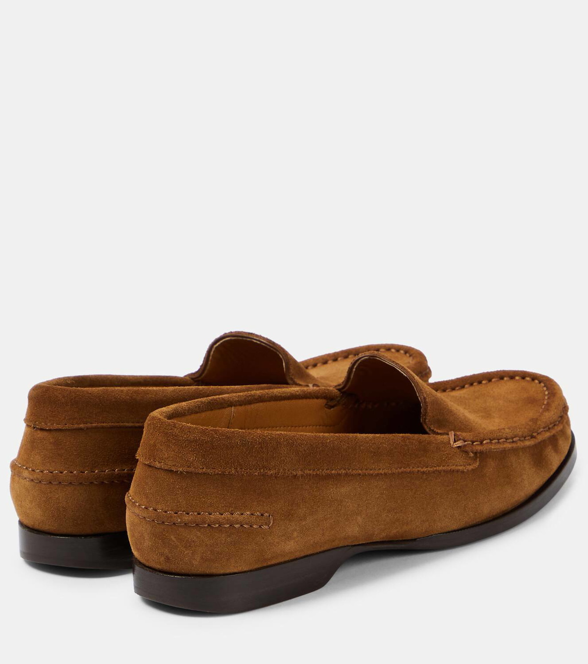 The Row 2025 Loafer Beige Suede Wool 576844