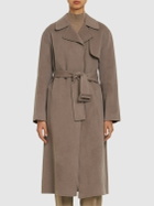 THEORY Belted Wool & Cashmere Wrap Trench Coat