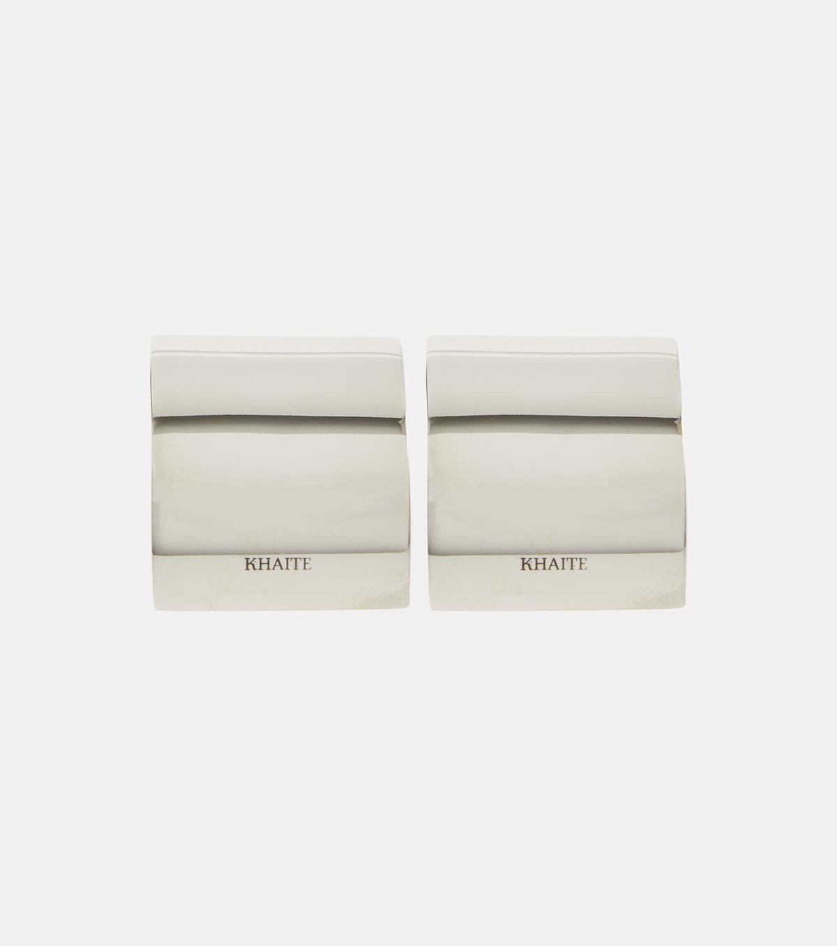 Khaite Julius Smooth Panel Small earrings
