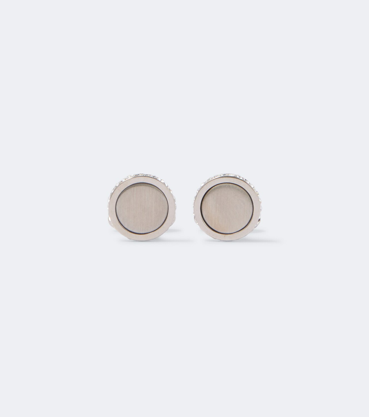 Giorgio Armani Silver cufflinks with crystals