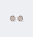 Giorgio Armani Silver cufflinks with crystals