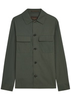 Slowear Cotton Overshirt Dark Green