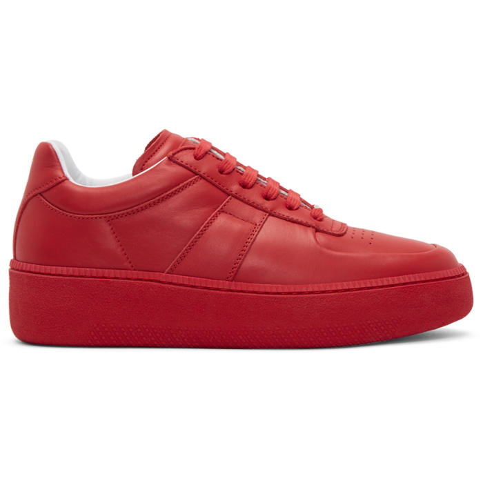 Photo: Maison Margiela Red Chunky Sole Sneakers 