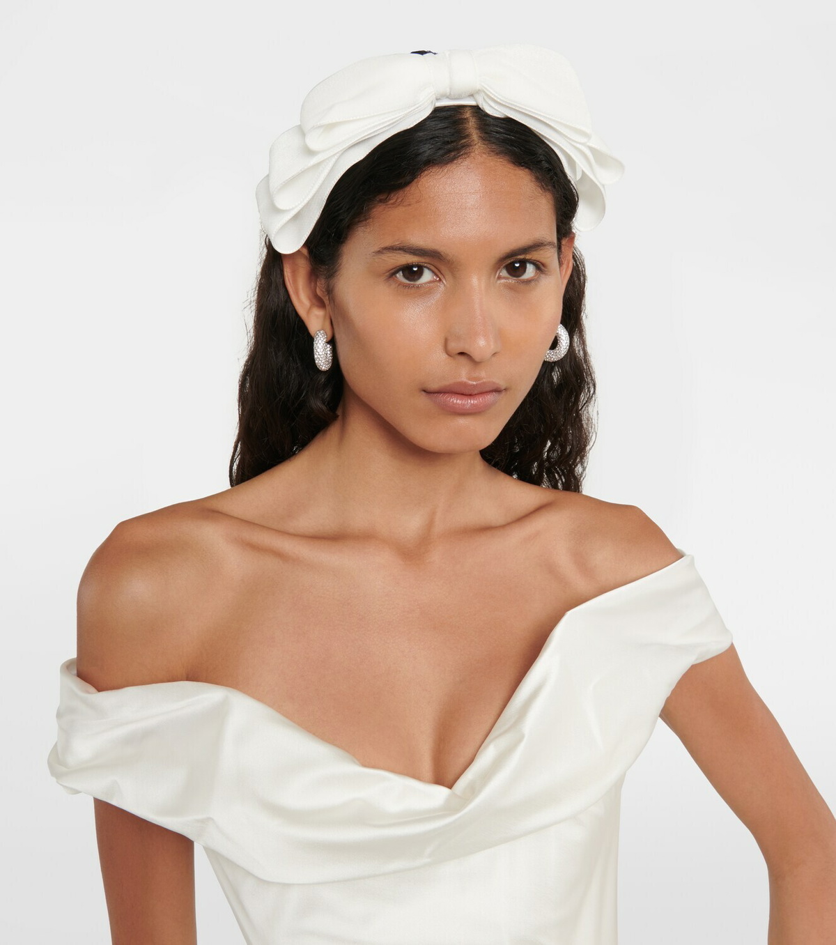 Jennifer Behr Bridal Katya velvet bow headband Jennifer Behr