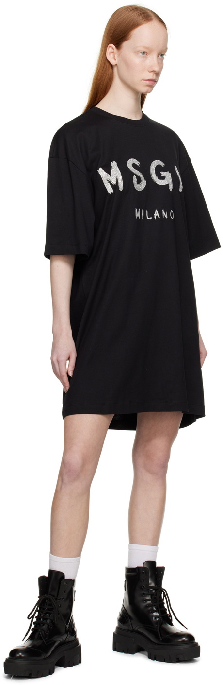 Msgm Short A Line Dress 600073314blk main image 0