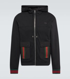 Gucci Web Stripe cotton jersey jacket