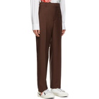 Valentino Brown Wool and Mohair Trousers