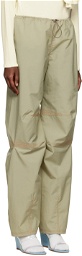 SC103 Khaki Contrast Stitching Trousers