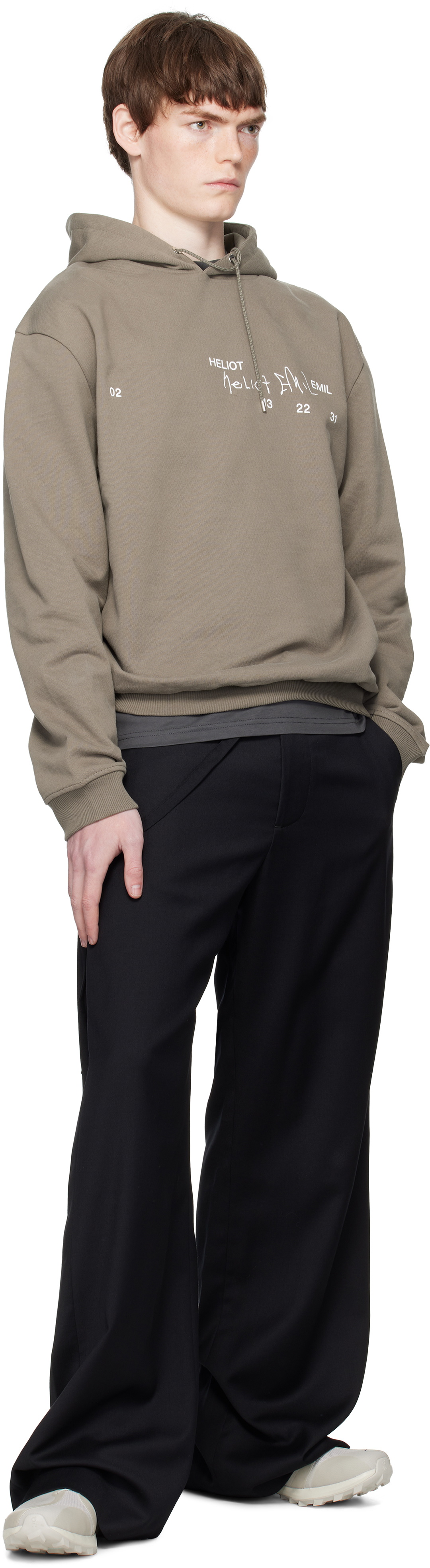 HELIOT EMIL Black Spectra Tailored Trousers