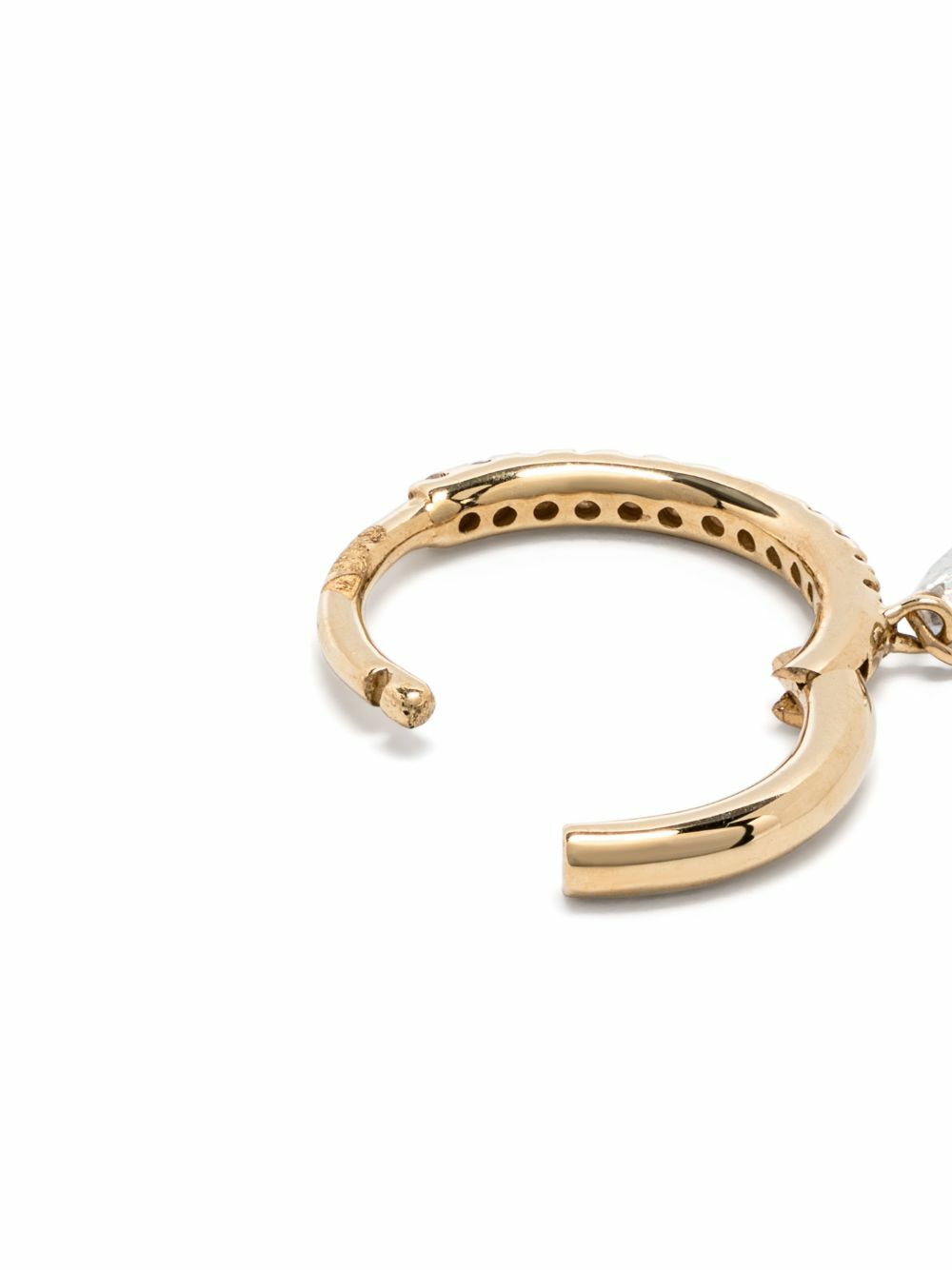 Persée 18K Yellow Gold Diamond Hoop Earring