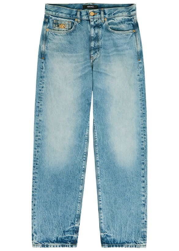 Photo: Versace Straight-leg Jeans Light Blue