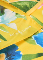 Polo Ralph Lauren Floral-print Silk-chiffon Bandana - Yellow - One Size