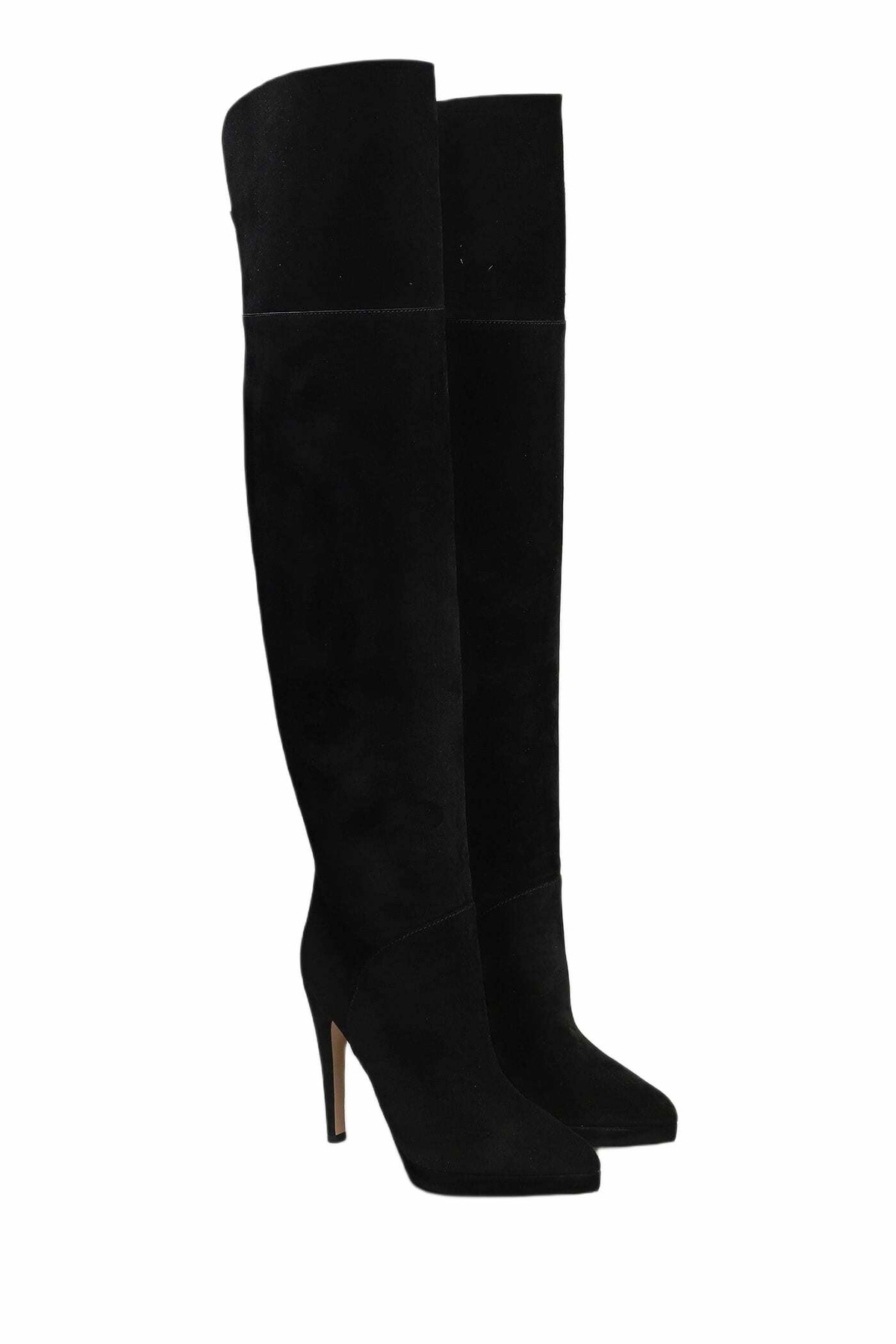 Casadei High Heels Boots In Black Suede