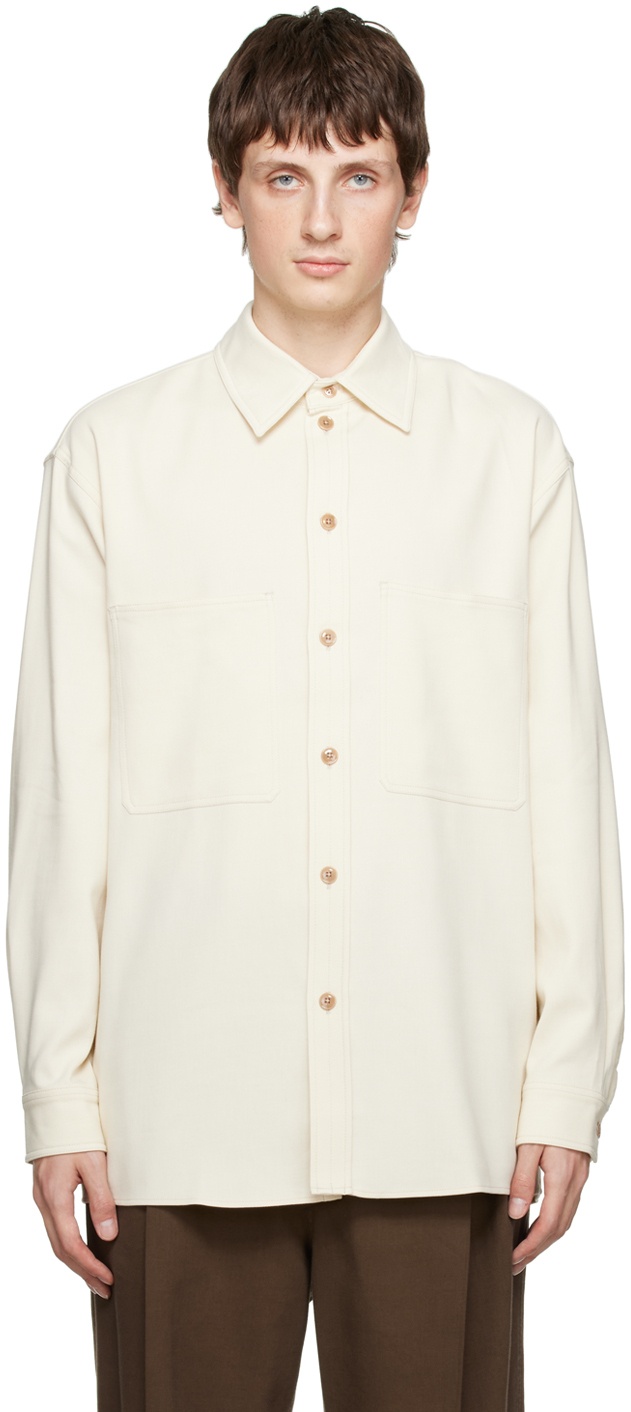 LEMAIRE Off-White Straight Collar Shirt Lemaire