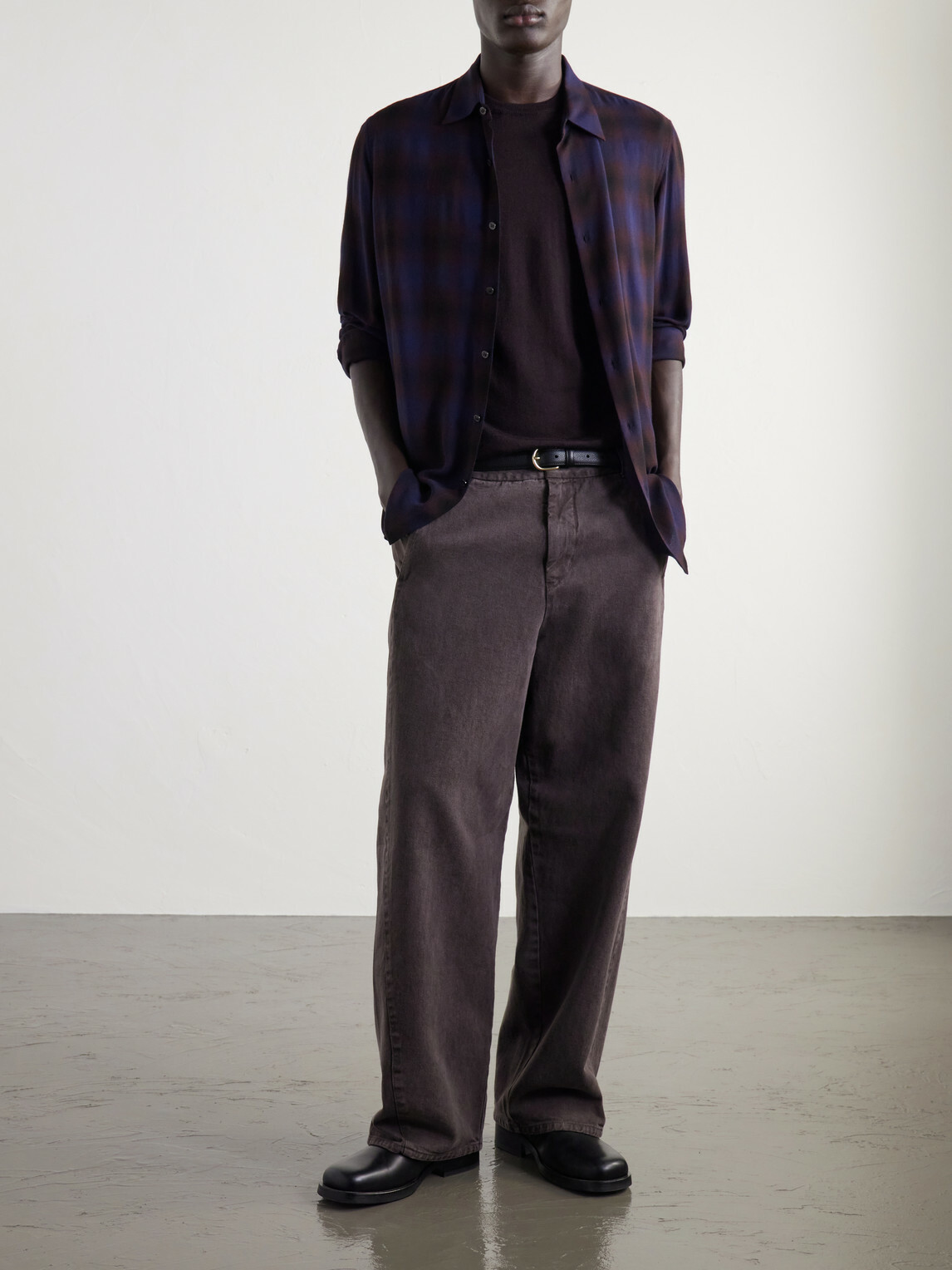 Mr P. - Merino Wool T-Shirt - Brown