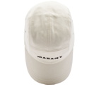 Isabel Marant Men's Tedji Logo Cap in Ecru/Black