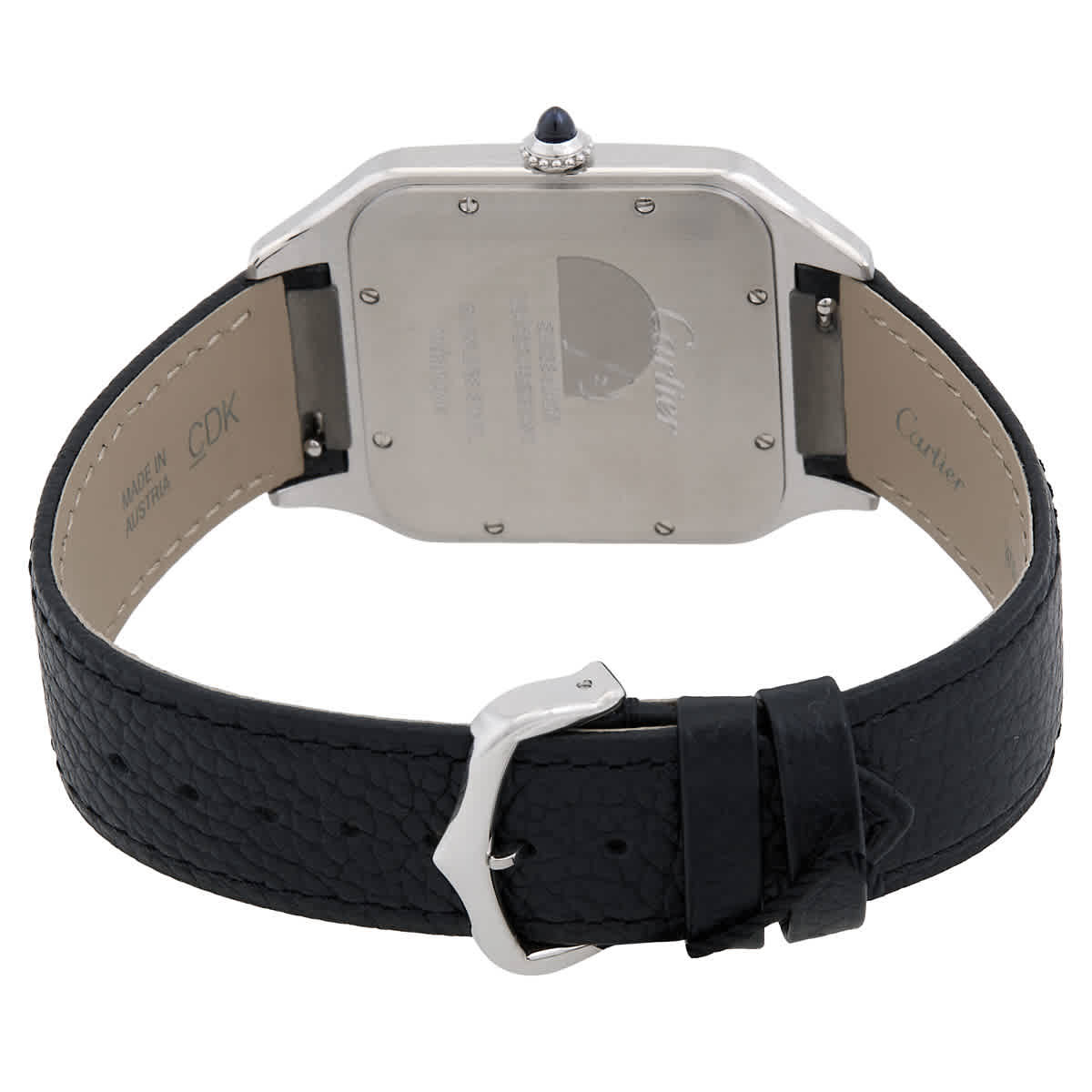 Cartier Santos Dumont XL Model Hand Wind Silver Dial Mens Watch WSSA0044