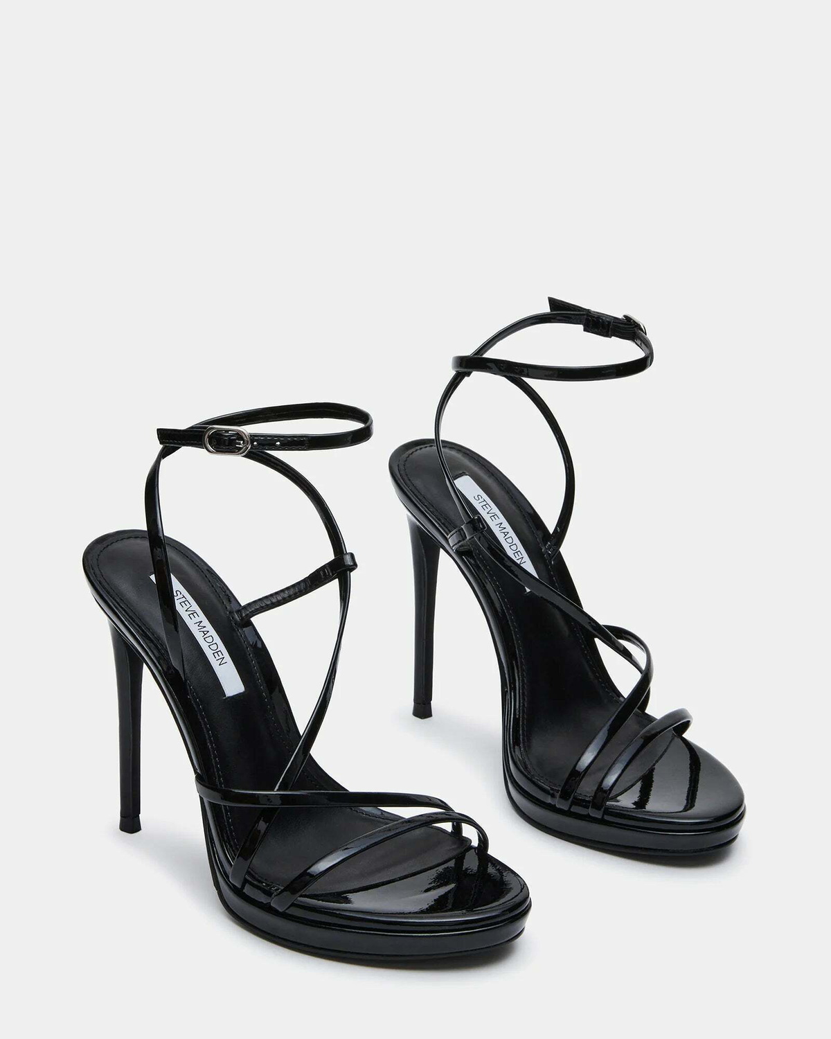 Steve Madden Wess Heels in Black Patent