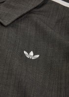 Adidas X Wales Bonner Quilted Wool-blend Jacket Dark Grey