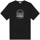 Alexander McQueen Men's Sketch Skull Print T-Shirt in Black