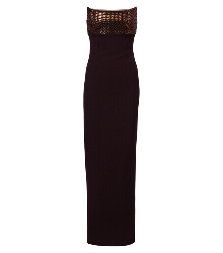 Photo: Roland Mouret Embellished paneled corset gown