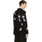 Lad Musician Black and White Rose Pyjama Shirt