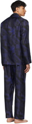 Ermenegildo Zegna Indigo Silk Classic Pyjama Set