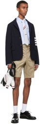 Thom Browne Beige Twill Unconstructed Chino Shorts