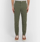 Brunello Cucinelli - Stretch-Cotton Twill Trousers - Men - Green