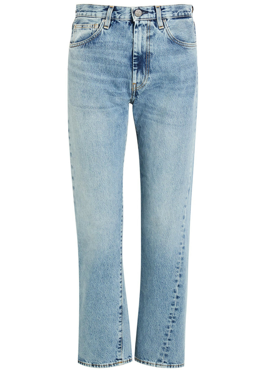 Toteme Twisted-seam Straight-leg Jeans Light Blue