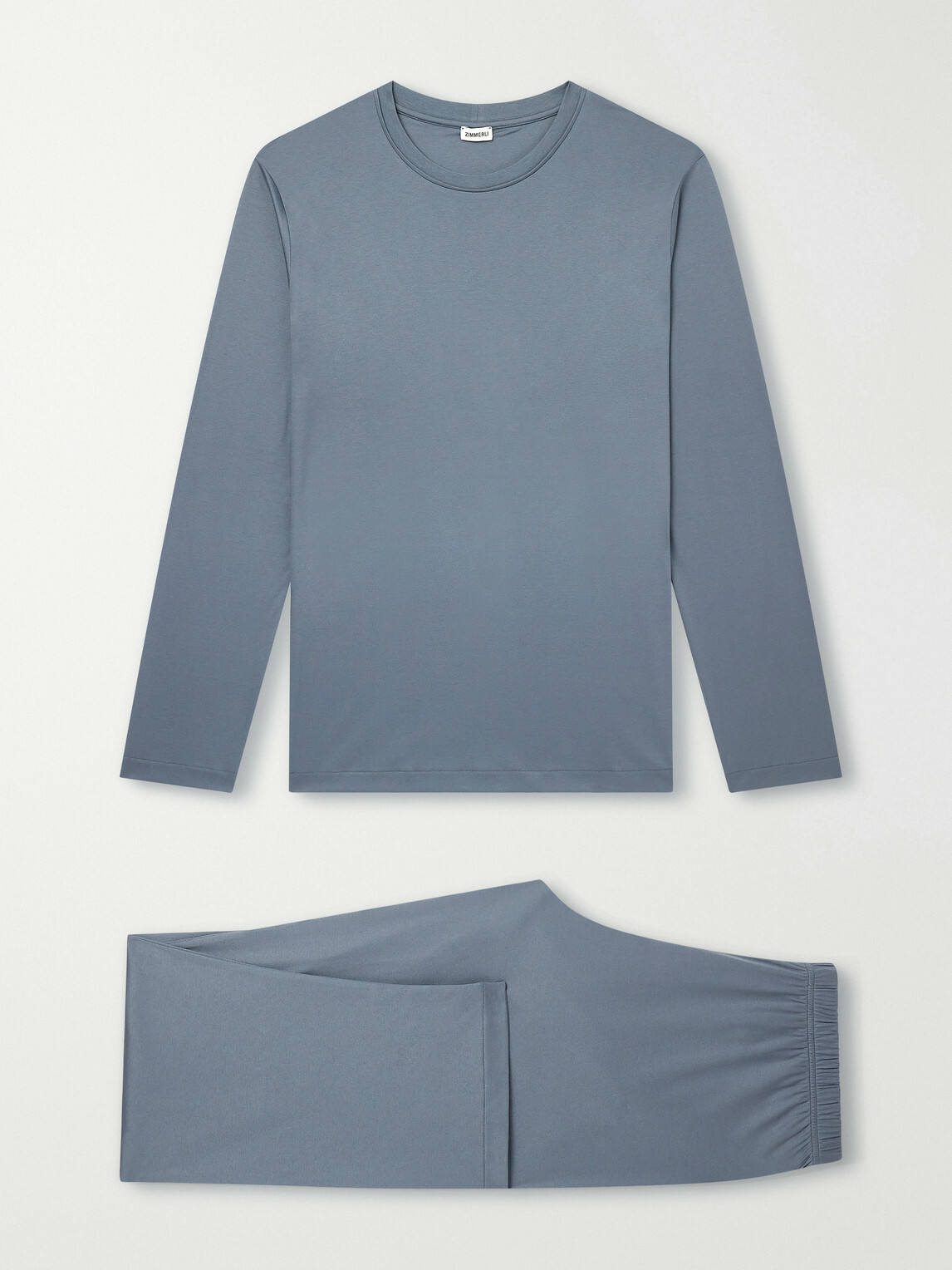 Zimmerli - Sea Island Cotton-Jersey Pyjama Set - Blue