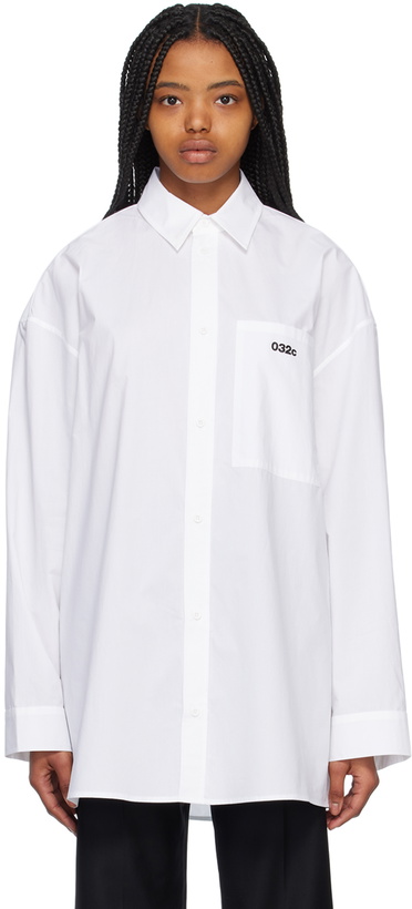 Photo: 032c White Half Moon Shirt