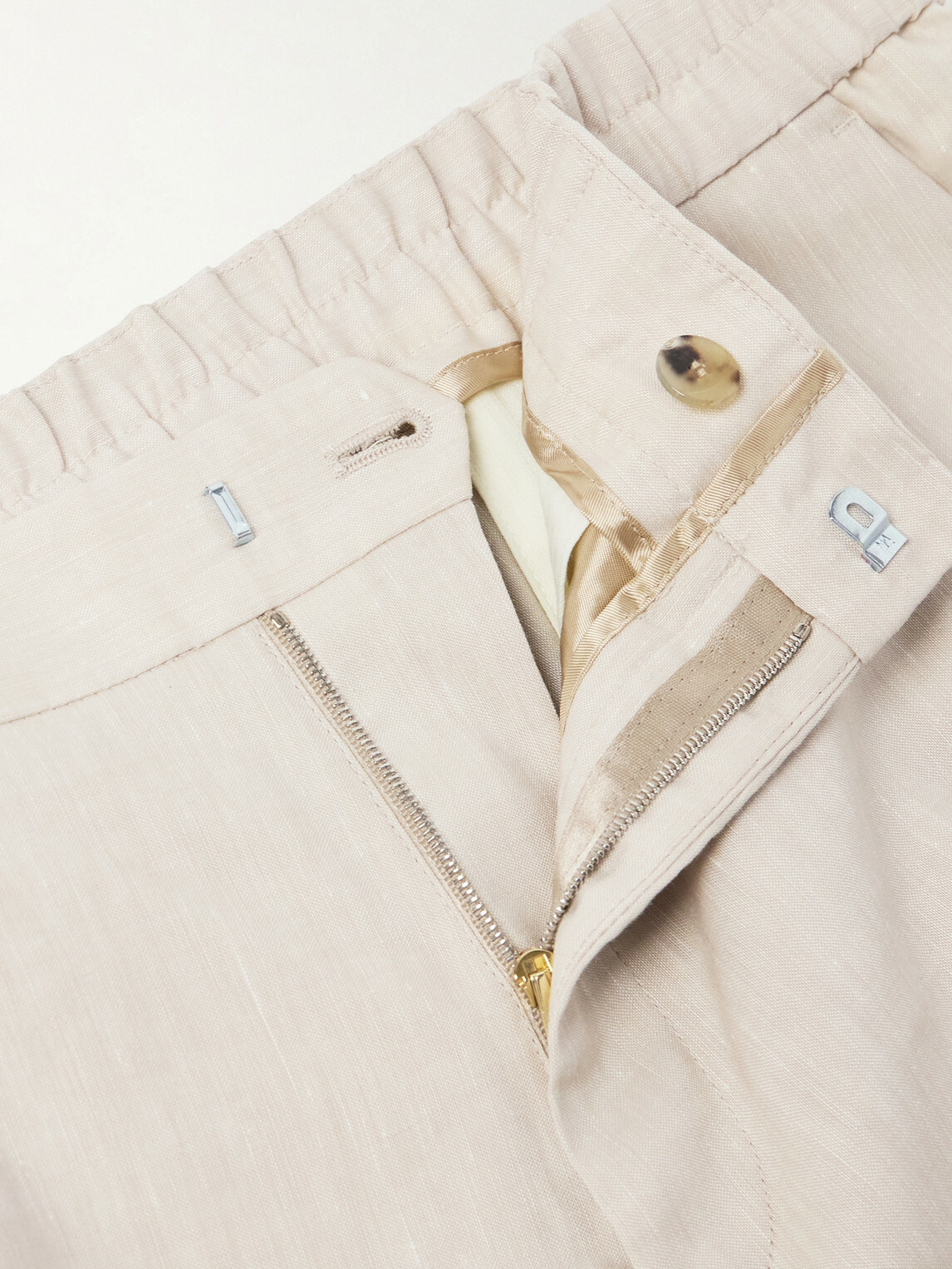 Paul Smith - Straight-Leg Linen and Wool-Blend Trousers - Neutrals