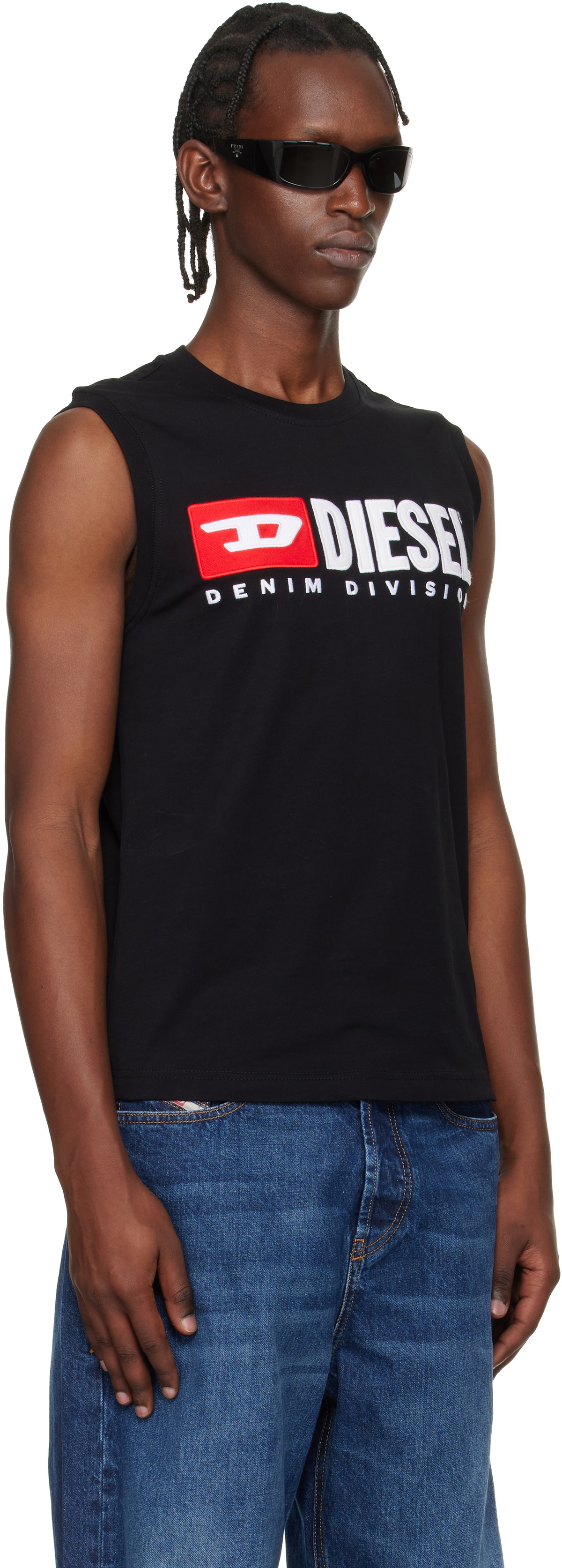 Diesel Black T-Isco-Div Tank Top