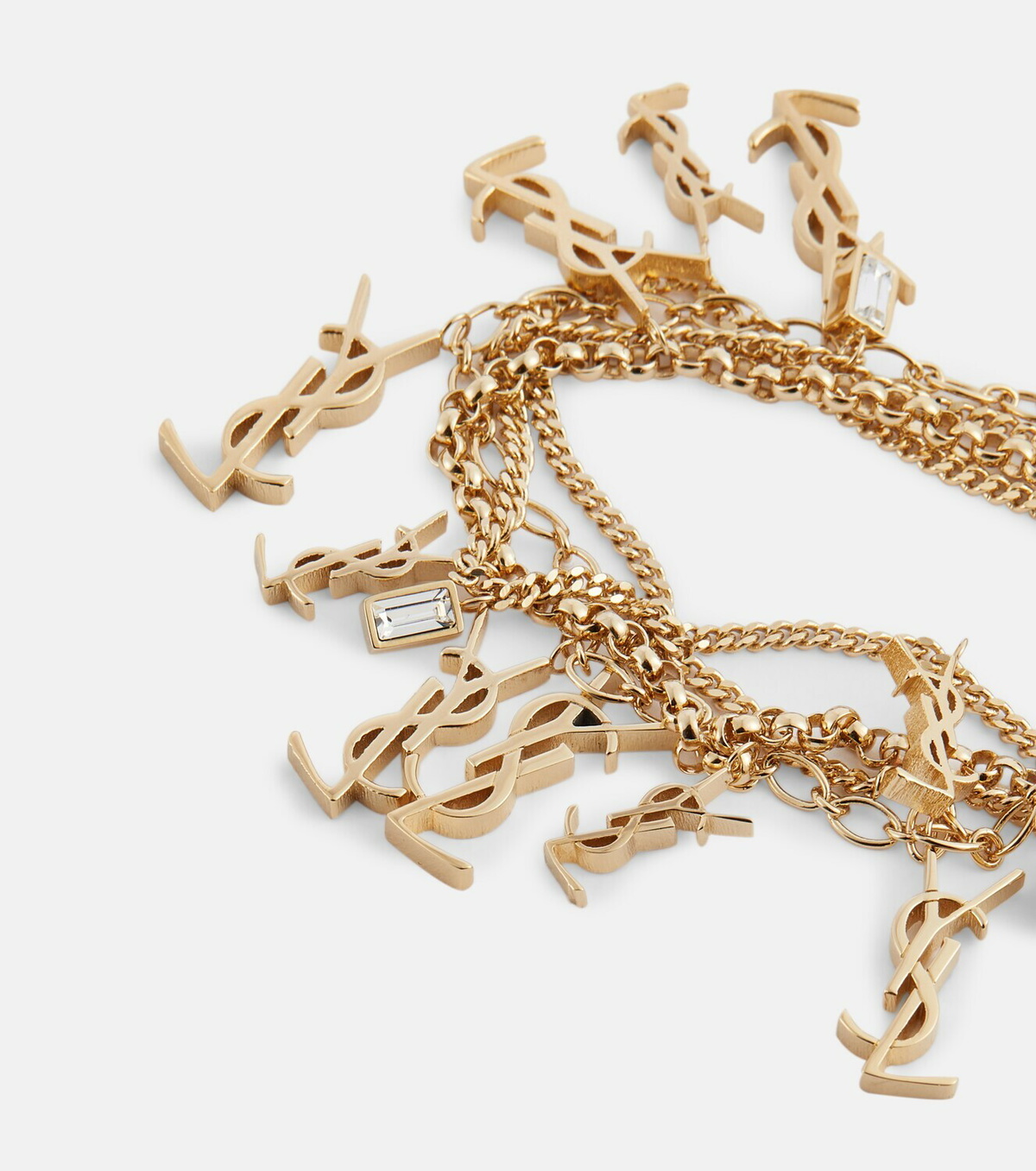 Saint Laurent Cassandre monogram charm bracelet Saint Laurent