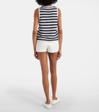 Jardin des Orangers Striped cashmere sweater vest